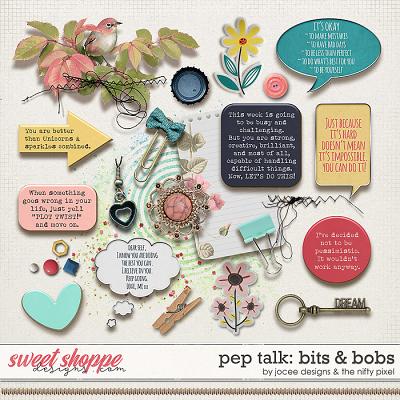 Pep Talk Bits & Bobs by JoCee Designs and The Nifty Pixel