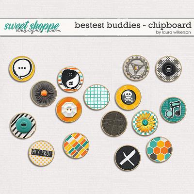 Bestest Buddies: Chipboard Chips by Laura Wilkerson