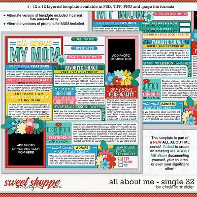 Cindy's Layered Templates - All About Me Single 32 by Cindy Schneider