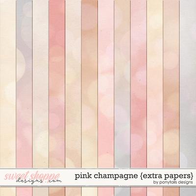 Pink Champagne Extra Papers by Ponytails