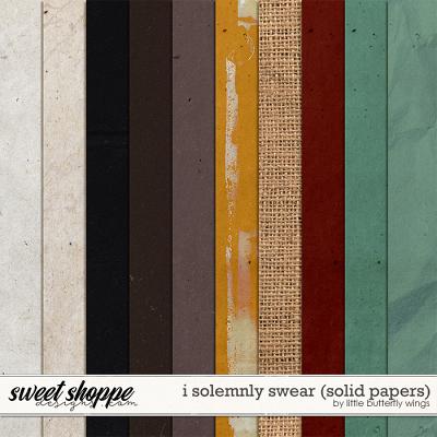 I solemnly swear (solid papers) by Little Butterfly Wings