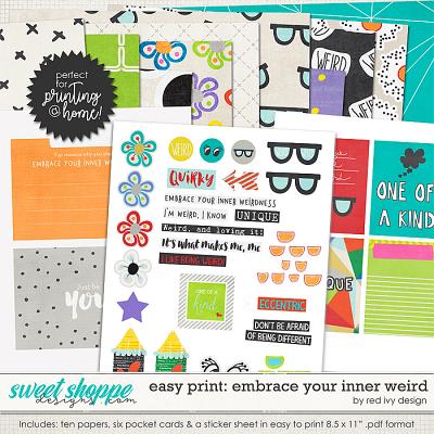 Easy Print: Embrace Your Inner Weird by Red Ivy Design