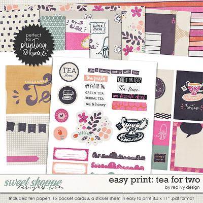 Easy Print: Tea For Two by Red Ivy Design
