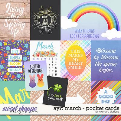 All year round: March - pocket cards by WendyP Designs