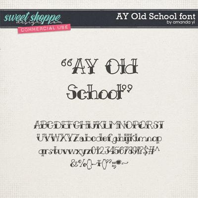 CU AY Old School font by Amanda Yi