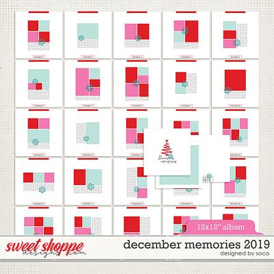 December Memories 2019: 12x12 Template Album | Designed by Soco