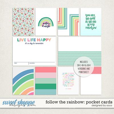 Follow The Rainbow: Pocket Cards | Designed by Soco