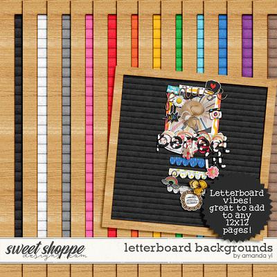 Letterboard backgrounds by Amanda Yi