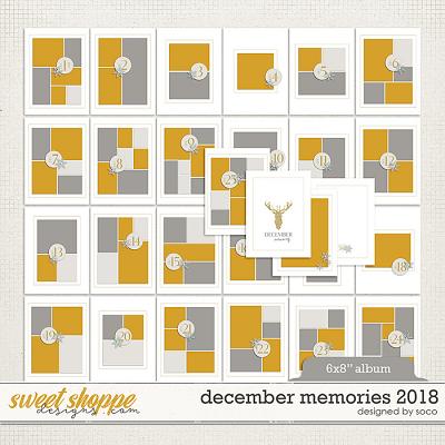 December Memories 2018: 6x8 Template Album | Designed by Soco