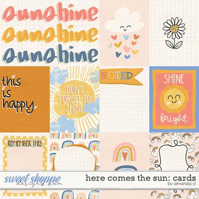 Here comes the sun: cards by Amanda Yi