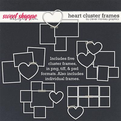 Heart Cluster Frames by Clever Monkey Graphics