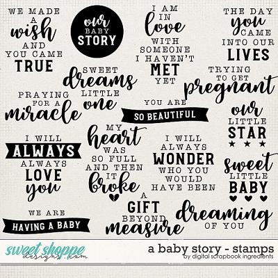 A Baby Story | Stamps by Digital Scrapbook Ingredients