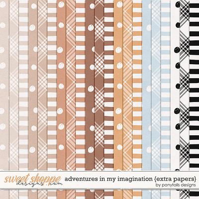 Adventures In My Imagination Extra Papers by Ponytails