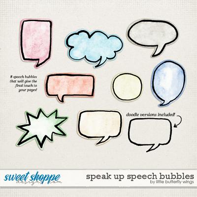 Speak up! Speech Bubbles by Little Butterfly Wings