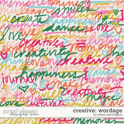 Creative: Wordage by Allison Pennington