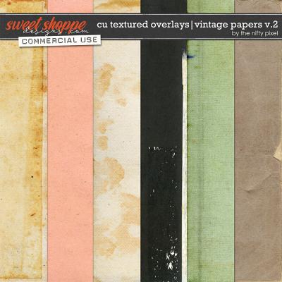 CU TEXTURED OVERLAYS | VINTAGE PAPERS V.2 by The Nifty Pixel