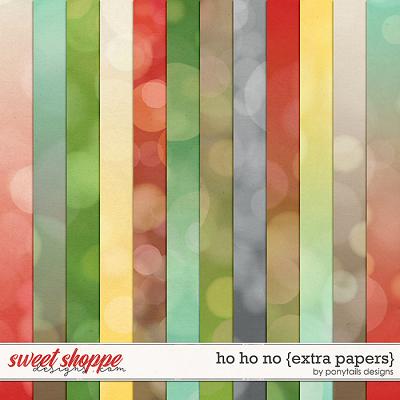 Ho Ho No Extra Papers by Ponytails