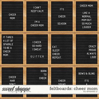 Feltboards: cheer mom by Amanda Yi
