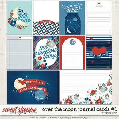 Over The Moon Cards #1 by Traci Reed