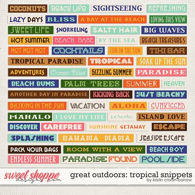 Great Outdoors: Tropical Snippets by Kristin Cronin-Barrow