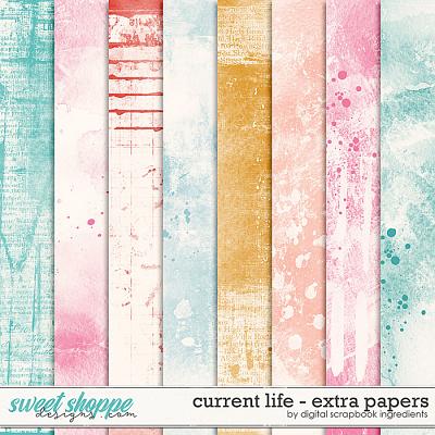 Current Life | Extra Papers by Digital Scrapbook Ingredients