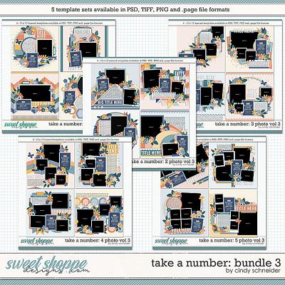 Cindy's Layered Templates - Take a Number: Bundle 3 by Cindy Schneider