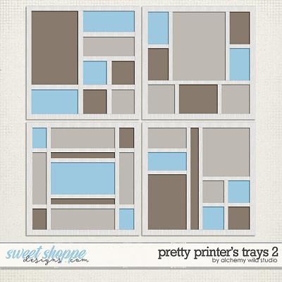 My Favorite Things: Pretty Printer's Trays Set 2 Layered Templates 