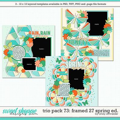 Cindy's Layered Templates - Trio Pack 73: Framed 27 Spring Ed. by Cindy Schneider