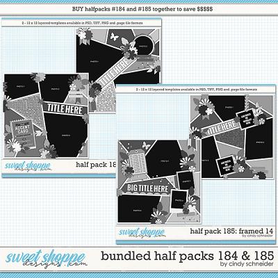 Cindy's Layered Templates - Bundled Half Packs #184-185 by Cindy Schneider