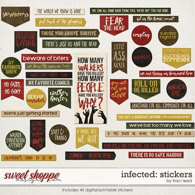Infected: Stickers by Traci Reed