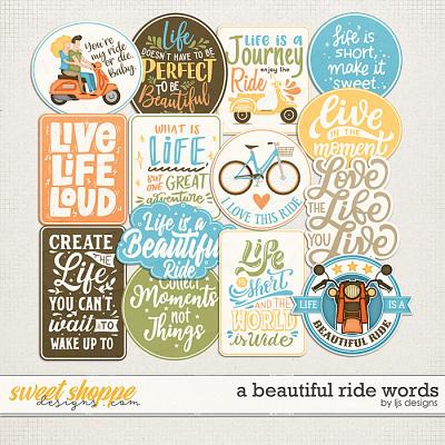 A Beautiful Ride Words by LJS Designs 