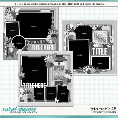 Cindy's Layered Templates - Trio Pack 48 by Cindy Schneider