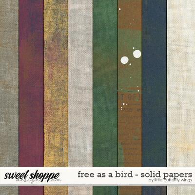 Free as a bird solid papers by Little Butterfly Wings