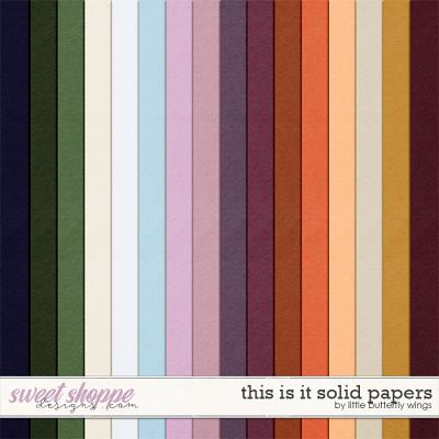 This is it Solid Papers by Little Butterfly Wings