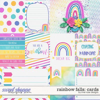 Rainbow Falls: Cards by River Rose Designs