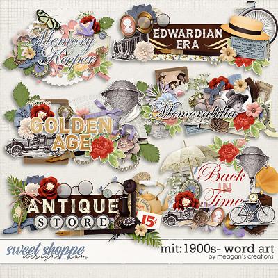 Moment in Time: 1900s Word Art by Meagan's Creations