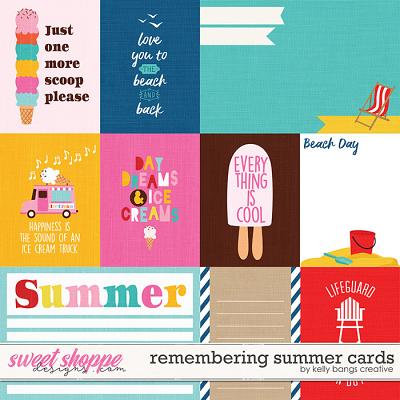 Remembering Summer Cards by Kelly Bangs Creative