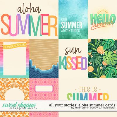 All Your Stories: ALOHA SUMMER- CARDS by Kristin Cronin-Barrow & Studio Flergs