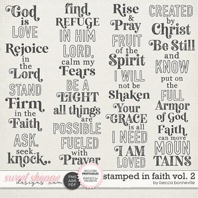 Stamped in Faith Vol. 2 by Becca Bonneville