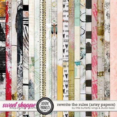 Creative Chronicles: Rewrite The Rules Artsy Papers by Little Butterfly Wings & Studio Basic