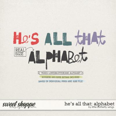 He's all that: alphabet by Little Butterfly Wings