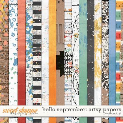 Hello September: artsy papers by Amanda Yi