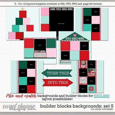 Cindy's Layered Templates - Builder Blocks Backgrounds: Set 5 by Cindy Schneider