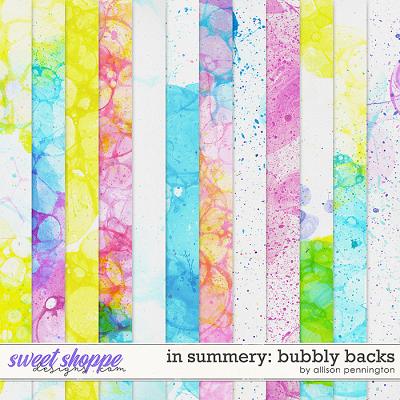 In Summery: Bubbly Backs by Allison Pennington