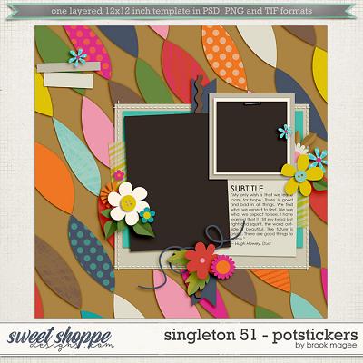 Brook's Templates - Singleton 51 - Potstickers by Brook Magee