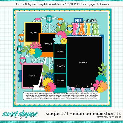 Cindy's Layered Templates - Single 171: Summer Sensation 12 by Cindy Schneider