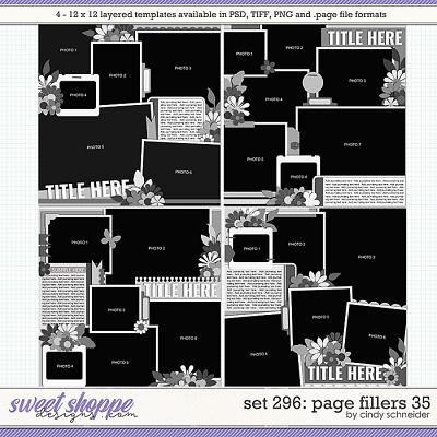 Cindy's Layered Templates - Set 296: Page Fillers 35 by Cindy Schneider