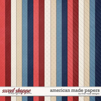 American Made Embossed Papers by River Rose Designs