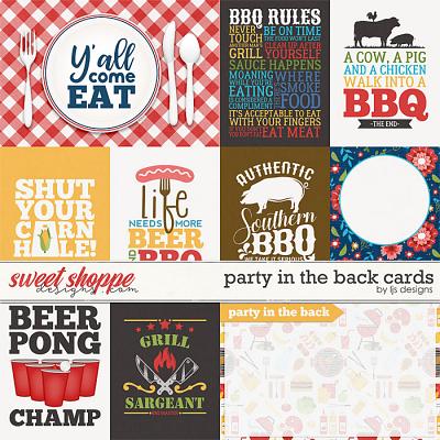 Party In The Back Cards by LJS Designs 