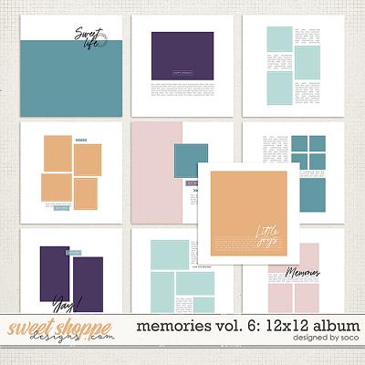 Memories Vol. 6 - 12x12 Template Album | Designed by Soco